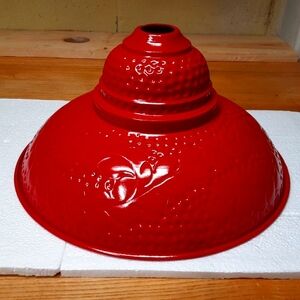 World Market Embossed Pendant Metal Lamp Shade NIB